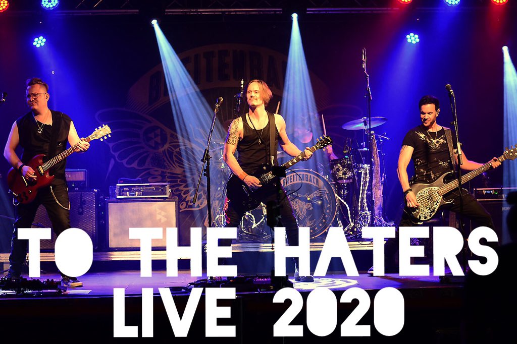 BreitenbachBand's tweet photo. BREITENBACH - TO THE HATERS - Live @ Das Bett in Frankfurt (August 2020) https://t.co/xUeRDO77aX 
#tothehaters #breitenbach #officialbreitenbach #liveconcert #onlineconcert #clubconcert #rockconcert #alarmstuferot  #pushingthrough #sundaymotivation #bleibimbett #dasbettfrankfurt https://t.co/RKU2sPzdab