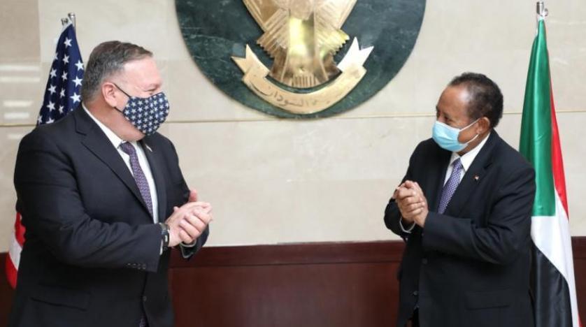"Last August, the United States sent its Secretary of State Mike Pompeo on a visit to Khartoum. During this visit, Pompeo made the US offer of recognition and normalization with Israel as a condition for removing Sudan from the list of states sponsoring terrorism+