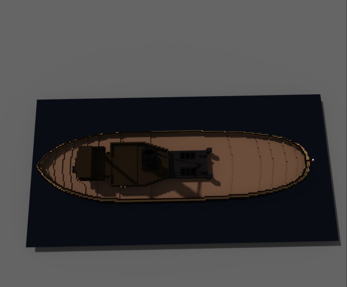 So here's a little #voxelart tugboat I made a while ago. It's probably one of the most detailed things I've made with MagicaVoxel and am still pretty proud of it.