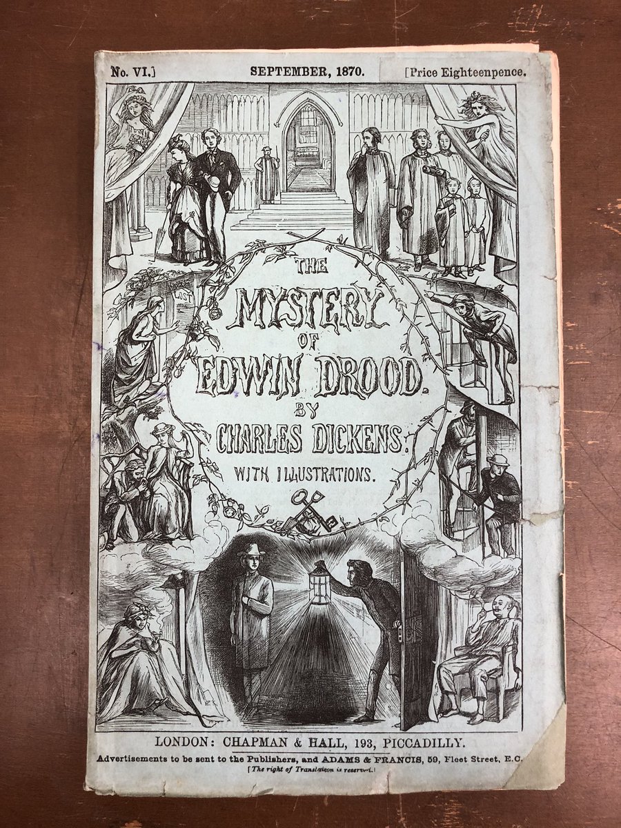 Here’s another  #SundayInTheStacks for those of you who miss touching old books. Let’s take a look at Charles Dickens’ great unfinished last work, The Mystery of Edwin Drood (1870).