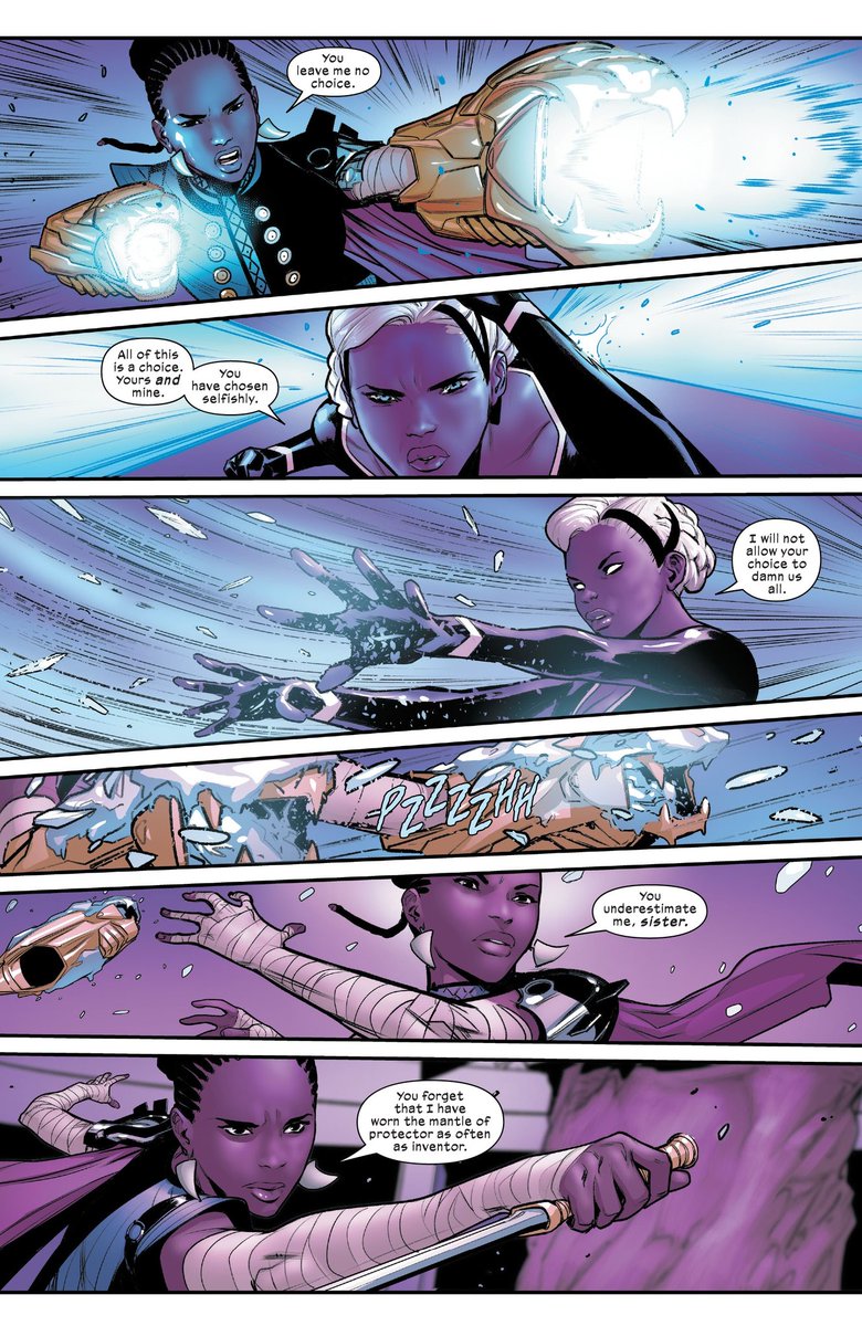 MARAUDERS #13X of Swords tie-in by Vita Ayala. Storm goes to Wakanda and it features Shuri.