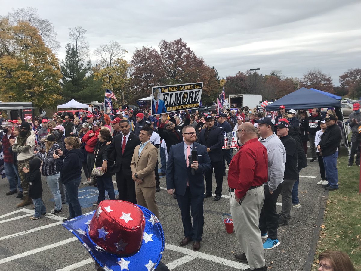 Great to see ⁦<a href="/Rico4StateRep/">Rico Elmore</a>⁩ at #Trump rally in #Pennsylvania. Vote Rico Elmore for PA State Rep 16th District.