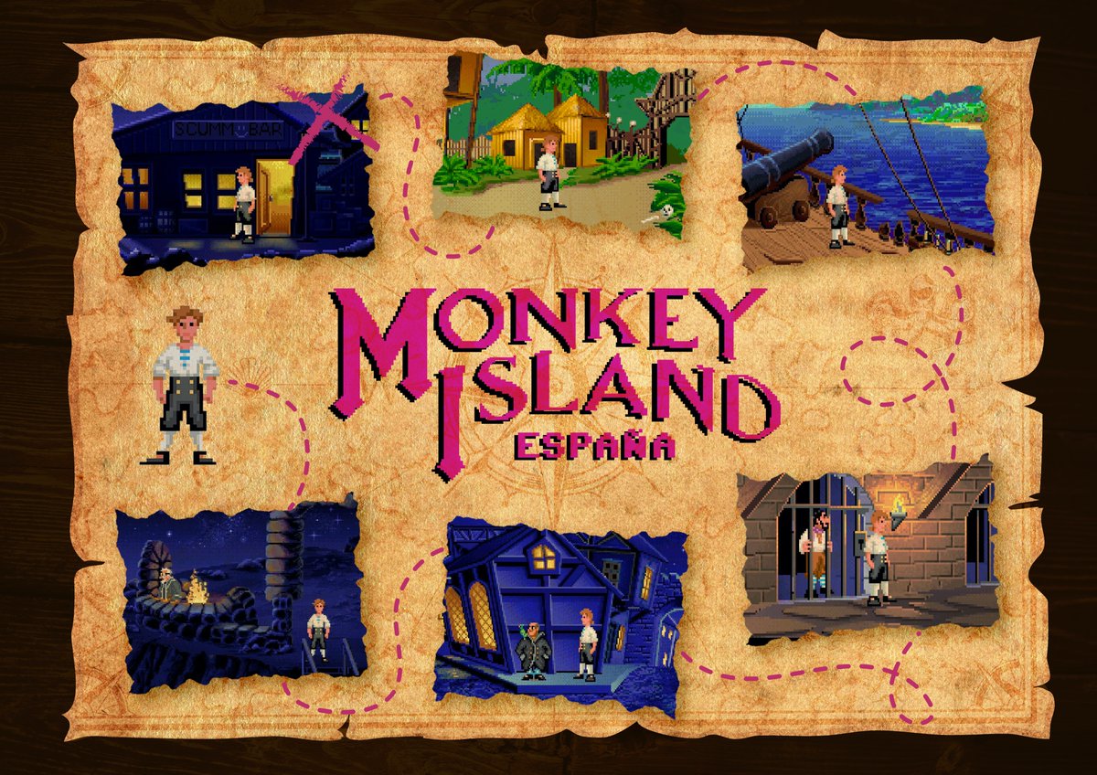monkeyislandsp's tweet photo. Gracias a todos/as y cada uno/a de vosotros/as. Sin piratas así, no estaríamos navegando rumbo a Monkey Island aún en 2020... ¡¡¡¡AAARRR!!!!

La respuesta correcta era: Opción C - Scumm Bar (o "la puerta del Scumm Bar").

#Gracias #Aniversario #MonkeyIsland #30años #Concurso https://t.co/ybe3g1Tyjw