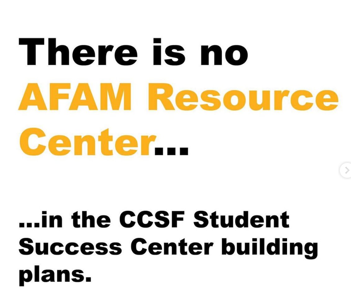 CCSFCollective's tweet photo. At the 10/22 #CCSFTrustees meeting, the  #StudentSuccessCenter plans were placed on hold. Stakeholders gave public comment wanting an #AFAMResourceCenter and #WomensResourceCenter included - as current trustees, what would you DO? @tomtemprano @shanell_laprice https://t.co/SEsyOjQ8rj