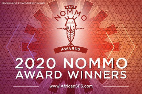 africansfs's tweet photo. Joint winners of the 2020 Nommo Award for Best Speculative Short:
Ada Nnadi’s “TINY BRAVERY” (Omenana)
Chikodili Emelumadu’s “SIN EATER” (Omenana)
#AfricanSF #AfricanSpeculativeFiction #ASFS #NOMMOS #NOMMOAwards #NommoAwards2020 #Nommo https://t.co/lYOofmAL11