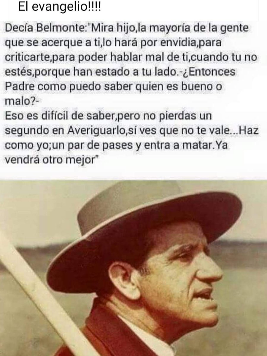 rafaelelpipo's tweet photo. Belmonte decía... https://t.co/mkzIx03qQR