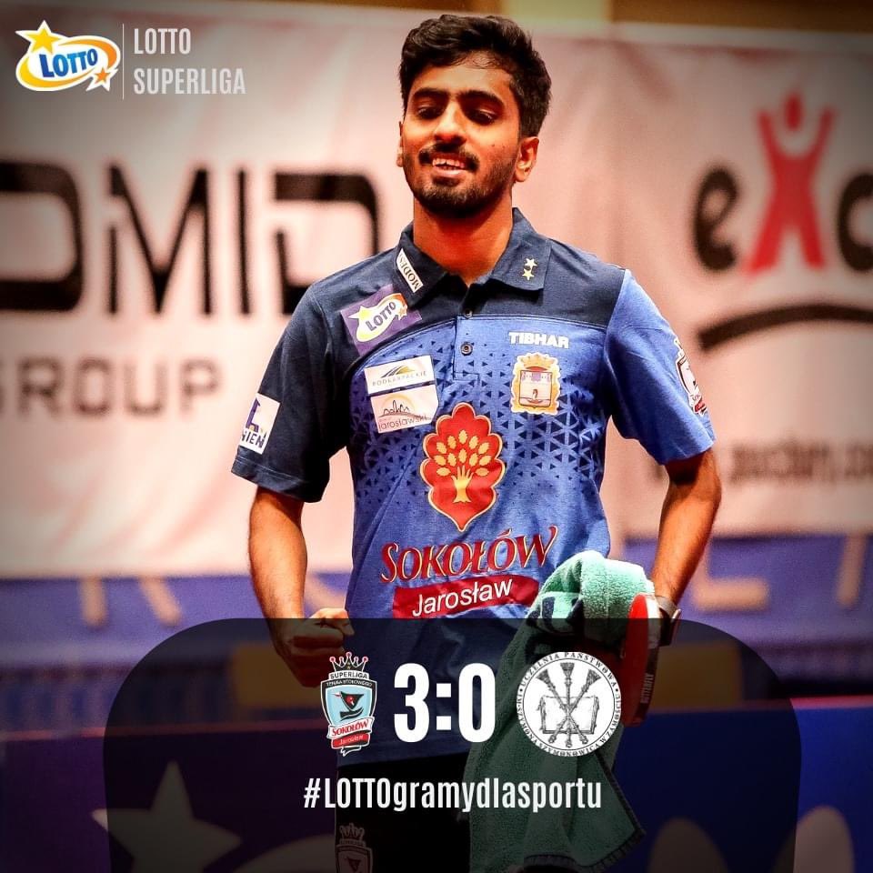 Sathiyan Gnanasekaran OLY on Twitter: "IT IS FOUR IN A ROW😎😍 Happy to finish it off with a winning record in first half Polish superliga this year 💪 was