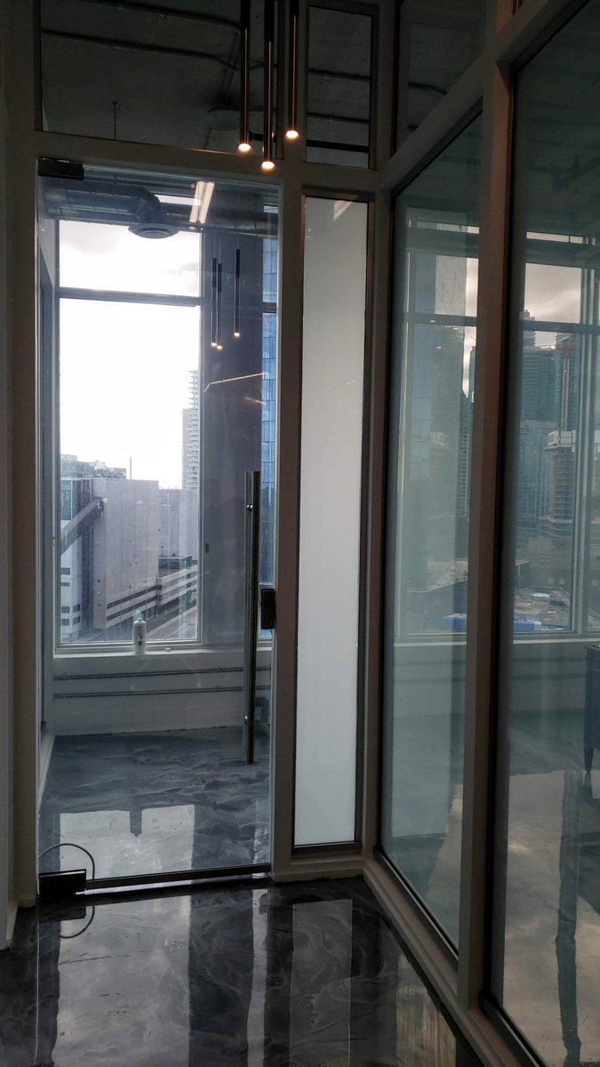 More photos from our latest Toronto job! smartfilmglass.com #smartfilm #tech #Technology #interiordesign #officedesign #architecture #luxurydesign #officerenovation #privacy #glass #windows #luxury #luxuryhomes #toronto #realestate #modern #modernhome