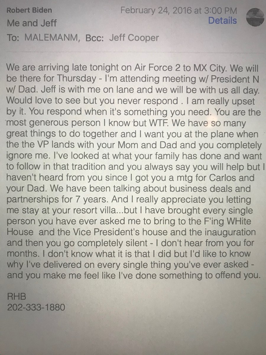 WarRoomPandemic's tweet photo. America for sale. My guess Hunter left a bad impression in Alacpulco, playing Tony Montanna. Wonder who these players are? #JeffCooper #AmericaForSale #LaptopFromHell #BidenCrimeFamilly https://t.co/wMLDuxLaEM
