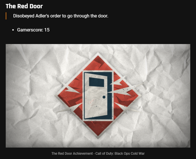 ModernWarzone's tweet image. "The Red Door" #BlackOpsColdWar
