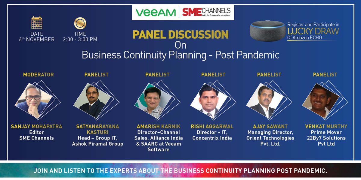 SMEChannels  is hosting Panel Discussion on Business Continuity Planning - Post Pandemic. Would you like to attend? linkedin.com/events/busines…