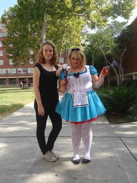 s0urblonde's tweet photo. Some of my personal favorite Halloween costumes from the past. Ignore my ex. #evilalice #adventuretime #marceline #vampirequeen #Ursula #bratzdoll https://t.co/Rd49uvLMGd