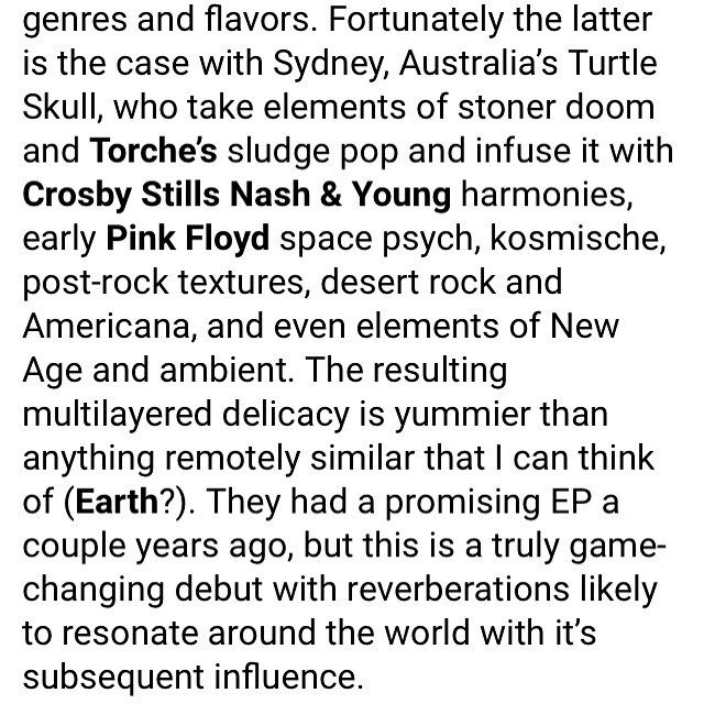 Turtle Skull (@turtleskullband) on Twitter photo Monoliths is #2 in the <a href="/fastnbulbous/">Roy Sheridan</a> summer rundown! š„°
"this is a truly game-changing debut with reverberations likely to resonate around the world with itās subsequent influence.ā
#monoliths #review #summeralbum #turtleskull instagr.am/p/CGyaDOlBkgw/ Monoliths is #2 in the <a href="/fastnbulbous/">Roy Sheridan</a> summer rundown! š„°
"this is a truly game-changing debut with reverberations likely to resonate around the world with itās subsequent influence.ā
#monoliths #review #summeralbum #turtleskull instagr.am/p/CGyaDOlBkgw/