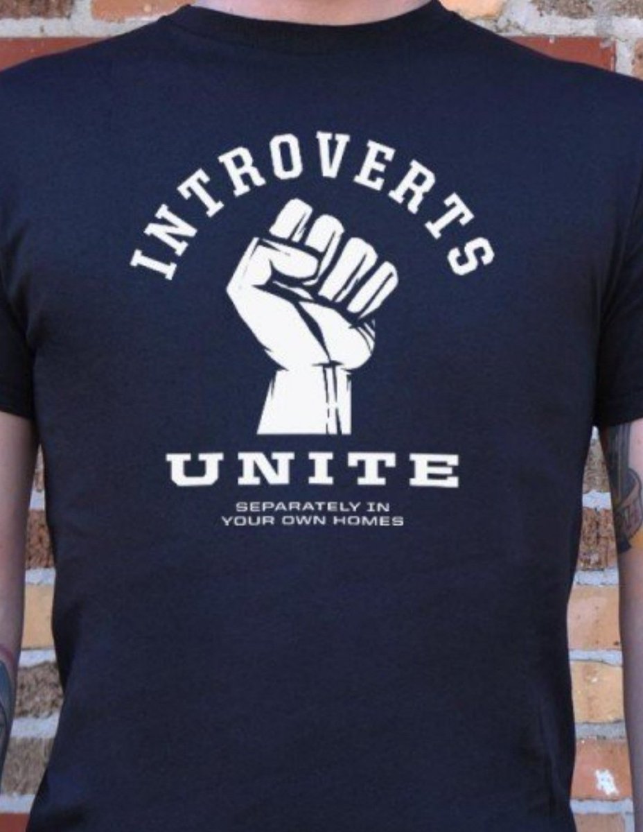 JeffPally's tweet image. I so need this t-shirt....anyone else with me? #HRCommunity #Distanced #IntrovertsUnite