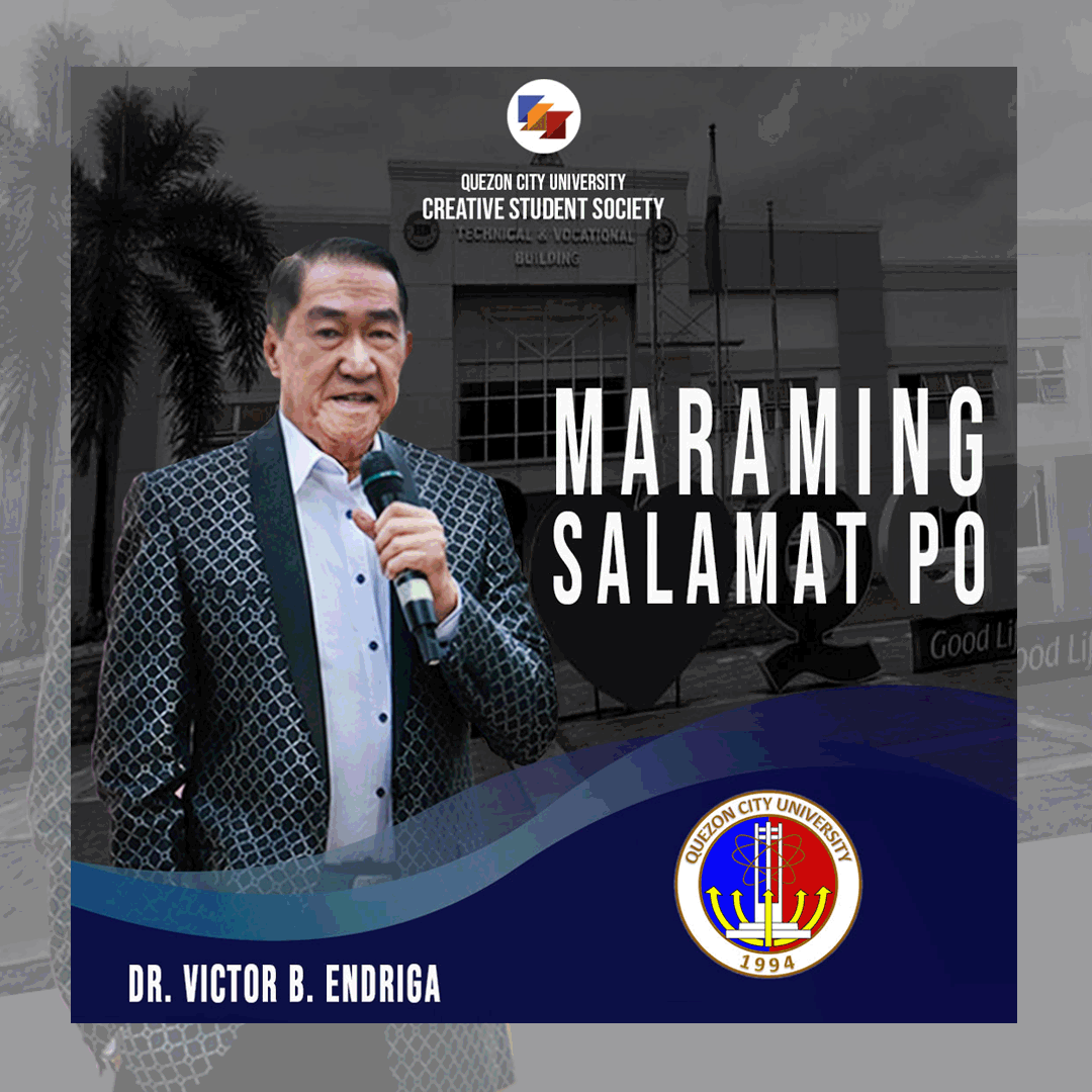 OfficialQCUCSS's tweet photo. A thank you and a cheers for the bond, Dr. Endriga.
A GRATITUDE MESSAGE FOR OUR PRESIDENT VICTOR B. ENDRIGA.
Read Here: https://t.co/gxkosGTu2X
#QCU
#MaramingSalamatPo
Follow us on:
IG: https://t.co/m0Bplyn79K
YT: https://t.co/84MZIht504 https://t.co/xNhl0Zyk25