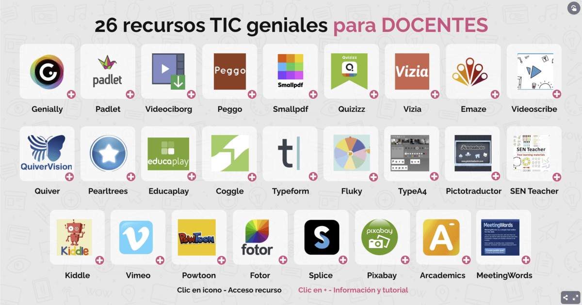 eLMformacion's tweet photo. 26 recursos TIC geniales para docentes https://t.co/bMPVvrBuhL https://t.co/z89Yr7qRt0