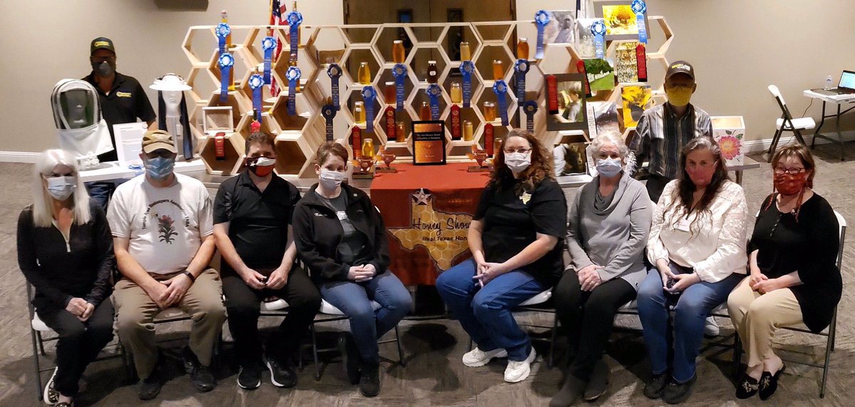 JUDGEMENT DAY AT OAK HILLS!  Since the Texas State Fair was cancelled this year, the TX Beekeepers Association had their 2020 Texas Honey Show at Oak Hills this weekend.  These judges tasted over 115 entries. Sweet! #argyletx #argylechurch #thenestargyle Keep Argyle Beautiful