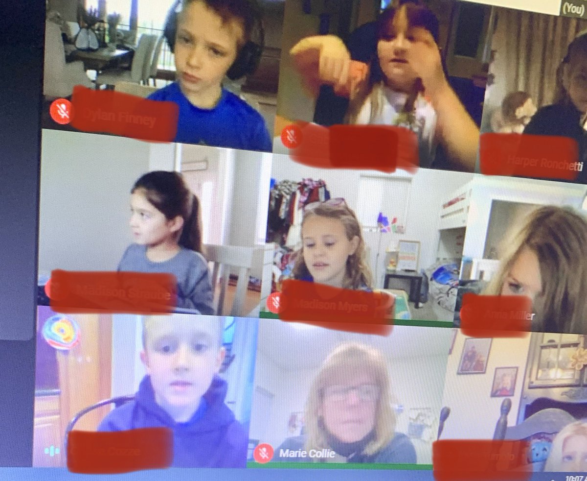 Thank you <a href="/MarieCCollie/">Marie Collie</a> <a href="/palisdDN/">Durham-Nockamixon Elementary School</a> for joining some of our 2nd grade Palisades Cyber Academy Ss as they shared their “small moment stories”. I couldn’t be any prouder of how hard my little authors are working! #palisd #bulldogpride