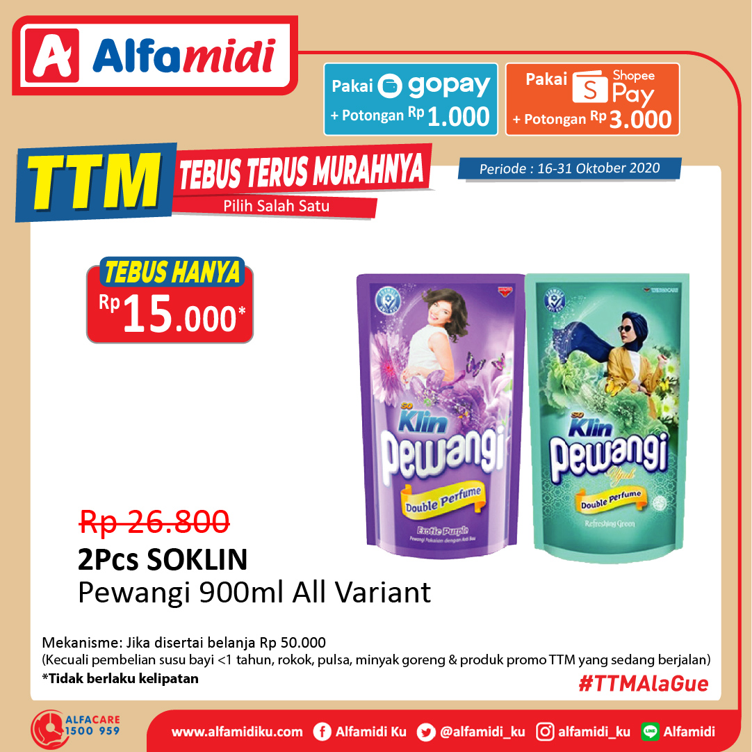 memoraradio's tweet photo. Belanja dengan minimal Rp 50.000 di Alfamidi, jangan lupa untuk tebus murah produk berikut. Hanya tersedia selama masa periode promo 16-31 OKTOBER 2020.  #AlfamidiHadirMelayani #AyokeAlfamidi https://t.co/n4iUOvGYeD