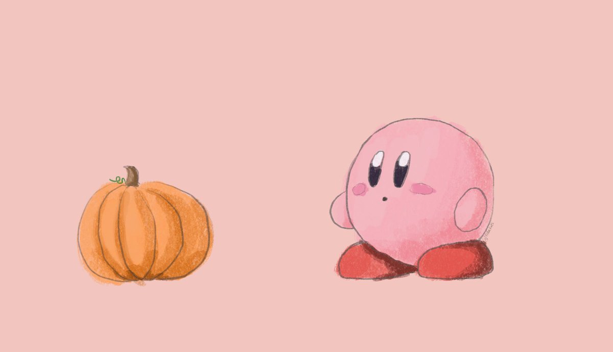 I drew a pumpkin kirby. something about this season that feels wholesome https://t.co/P13Tio9AuC