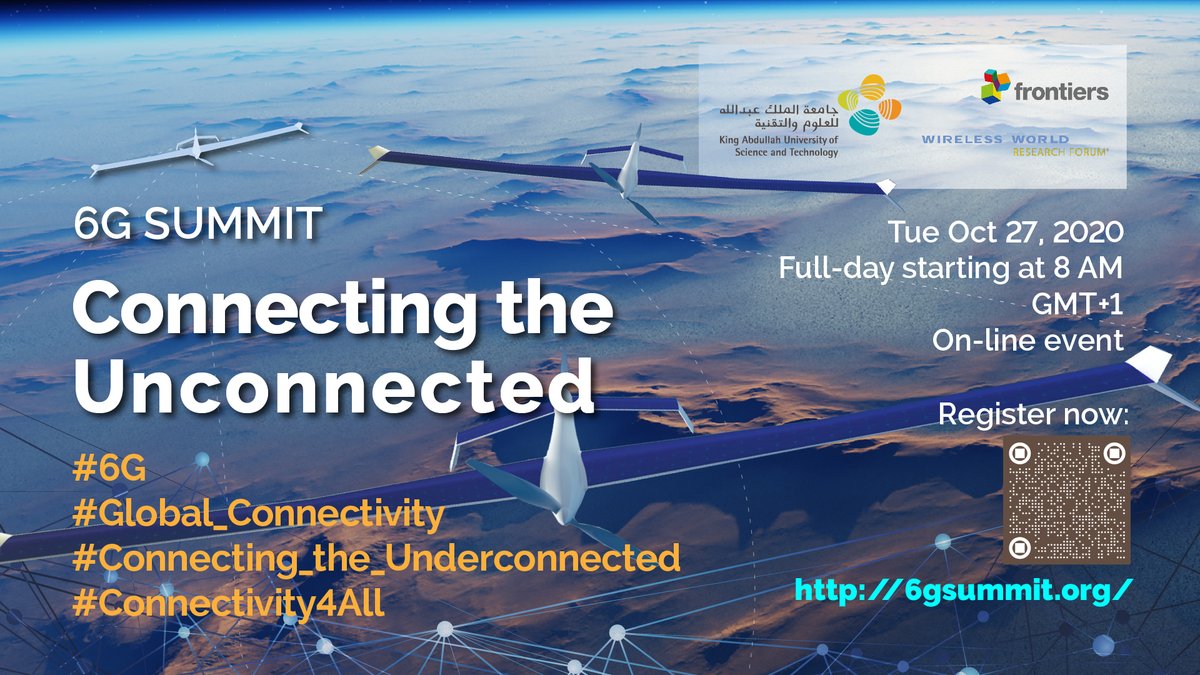 KAUST_CEMSE's tweet photo. Get ready for the 6G SUMMIT - register here>> https://t.co/J5V8ko7bpW
#Connecting_the_Underconnected
#Global_Connectivity
#6G
#Connectivity4All https://t.co/pLhOMibLWU