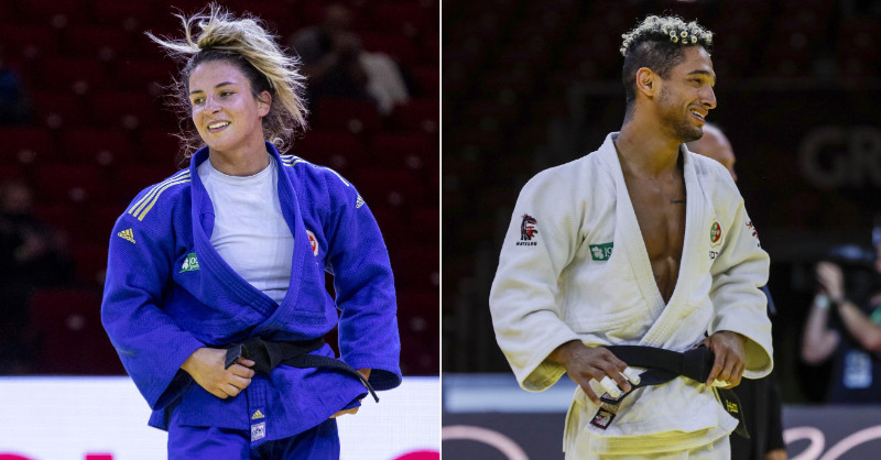 SLBenfica's tweet photo. 🥉🥉 Bárbara Timo e Rodrigo Lopes subiram ao pódio na competição que marcou o regresso do Circuito Mundial de Judo.

#SóHáUmBenfica