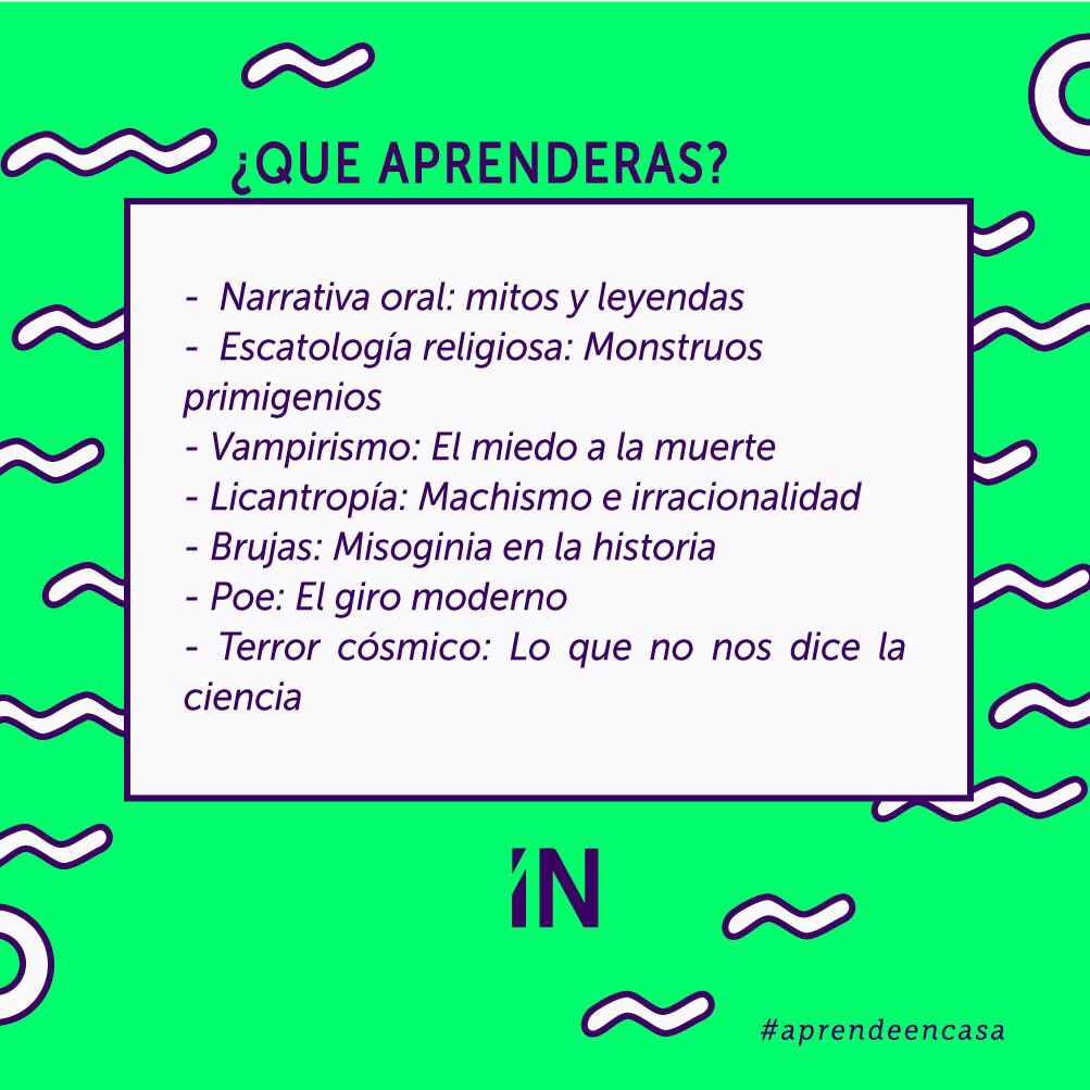 RevistaInUsual's tweet photo. LITERATURA, TERROR Y SOCIEDAD
#AprendeEnCasa

Inicio: 18 de noviembre.
Fin: 16 de diciembre

Certificado 

Valor: 180.000 COP
Mas información: 
contacto@inusual.media 
comercial@inusual.media 

#InUsual #Educación #Literatura #Terror https://t.co/xOjF21fg3F