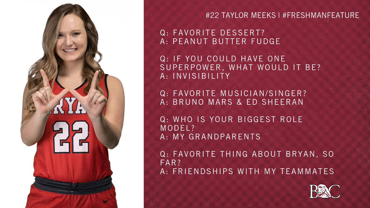 FRESHMAN FEATURE! Get to know our new Lady Lions this season! 🦁

Next up is <a href="/TaylorMeeks5/">T</a> from Woodbury, TN

#WeOverMe #KeepInStep