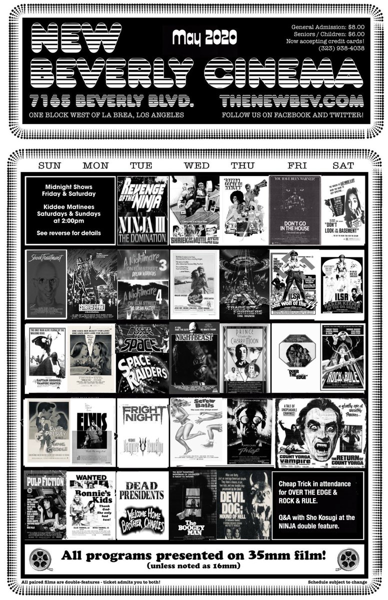 MikeVanderbilt's tweet photo. As the #MBOHDriveIn wraps up this week, I’m reminded of this bit of fantasy programming that I did for @newbeverly. Would you attend any of these screenings? https://t.co/FM65HYUUZw