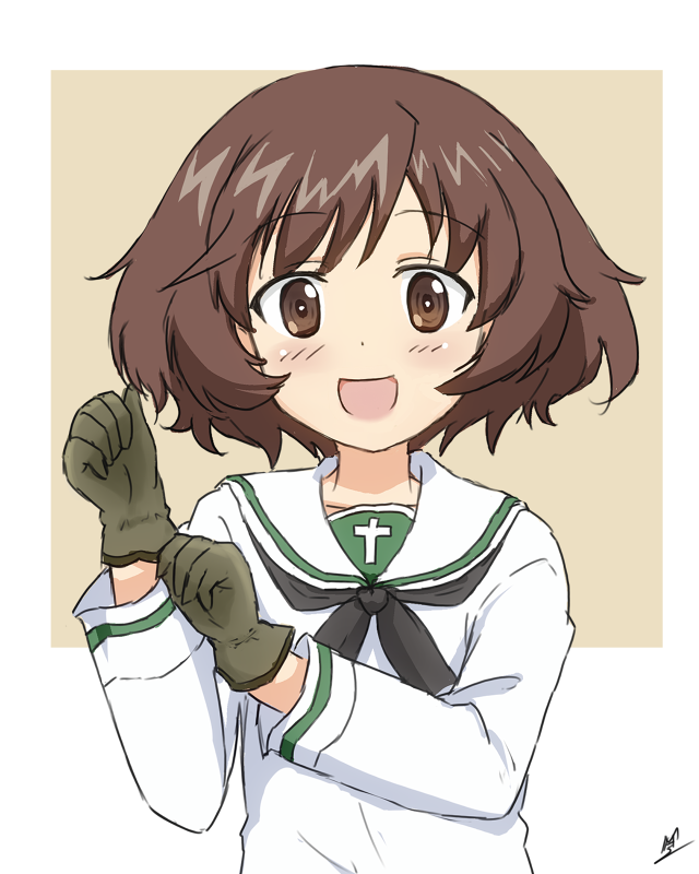 秋山優花里 「ゆかりん

#ガルパン 」|MA-2㌠のイラスト