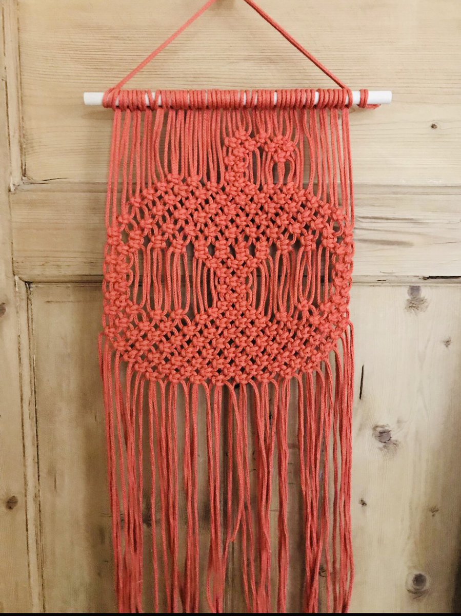 Last macrame pumpkin for this year.