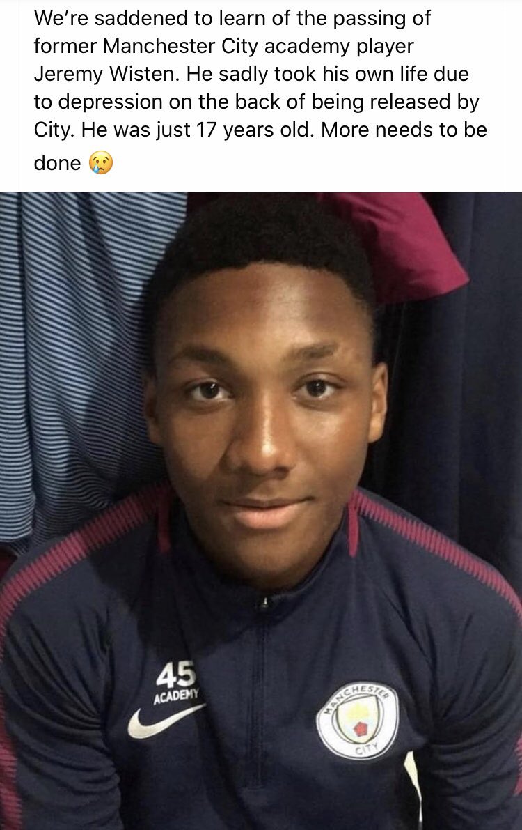 niall31maher's tweet photo. So sad π people think itβs a easy life to kick a ball around and get paid . It is also a mental and physical rollercoaster of emotions day in day out in a very short amount of time in peopleβs career/ lives . #helpisneeded RIP π https://t.co/kWBTx1dD65