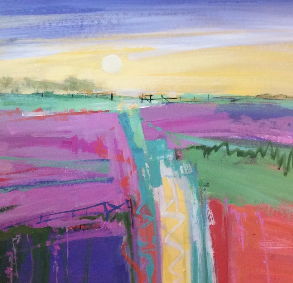 maggierobart's tweet photo. ‘Let the song make you glad’ Opus 412 has now SOLD! ‘The music of the landscape’ series is still going strong! @PDArtisans @MAFAartists #landscapepainting #coastal #colour #NorthYorkshire https://t.co/SvJylYm3UG
