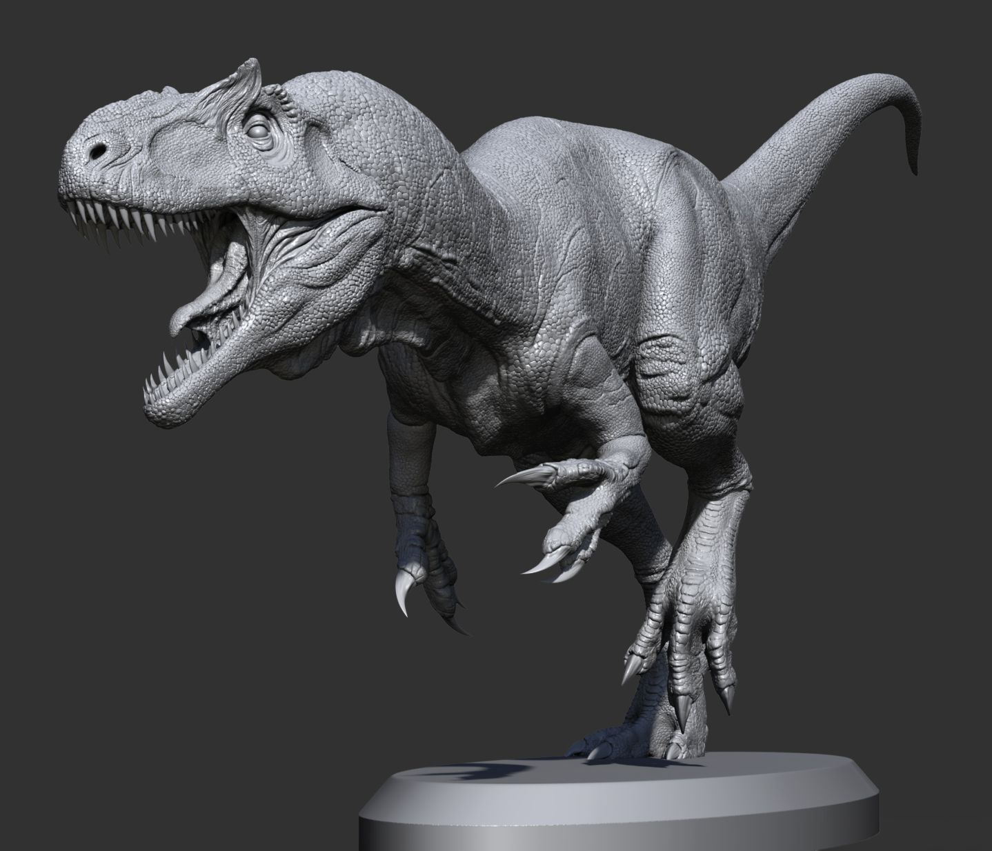 Allosaurus high poly t-pose model | 3D Print Model