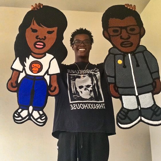 quenblackwell's tweet photo. MY BOYFRIEND GOT RUGS OF HIM AND I MADE. BRO I LOVE HIM SO MUCH. https://t.co/F9aYhSKjU6