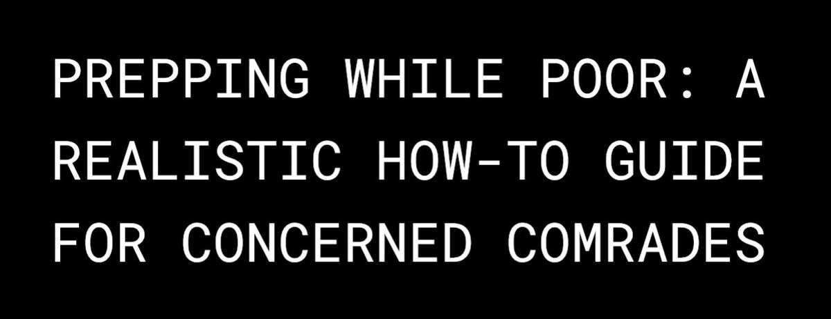 ITT: the very itty bitty beginning steps i took to start a stash of supplies for emergencies AKA prepping. not intended to be comprehensive.