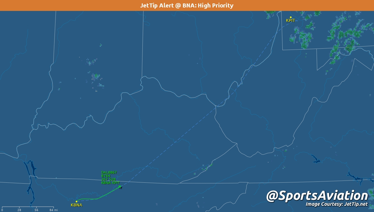 🏈 Pittsburgh Steelers (@steelers)
🗒️ #HereWeGo happy trip home from Nashville
🆚 W 27-24 @ Tennessee #Titans #PITvsTEN
✈️ DAL8867 | N838MH | B764
🛫 BNA - 4:48pm CT
🛬 PIT - 6:53pm ET
Track Here👉🏼: https://t.co/NRm1BWVcnj https://t.co/Ax5nH67pWN