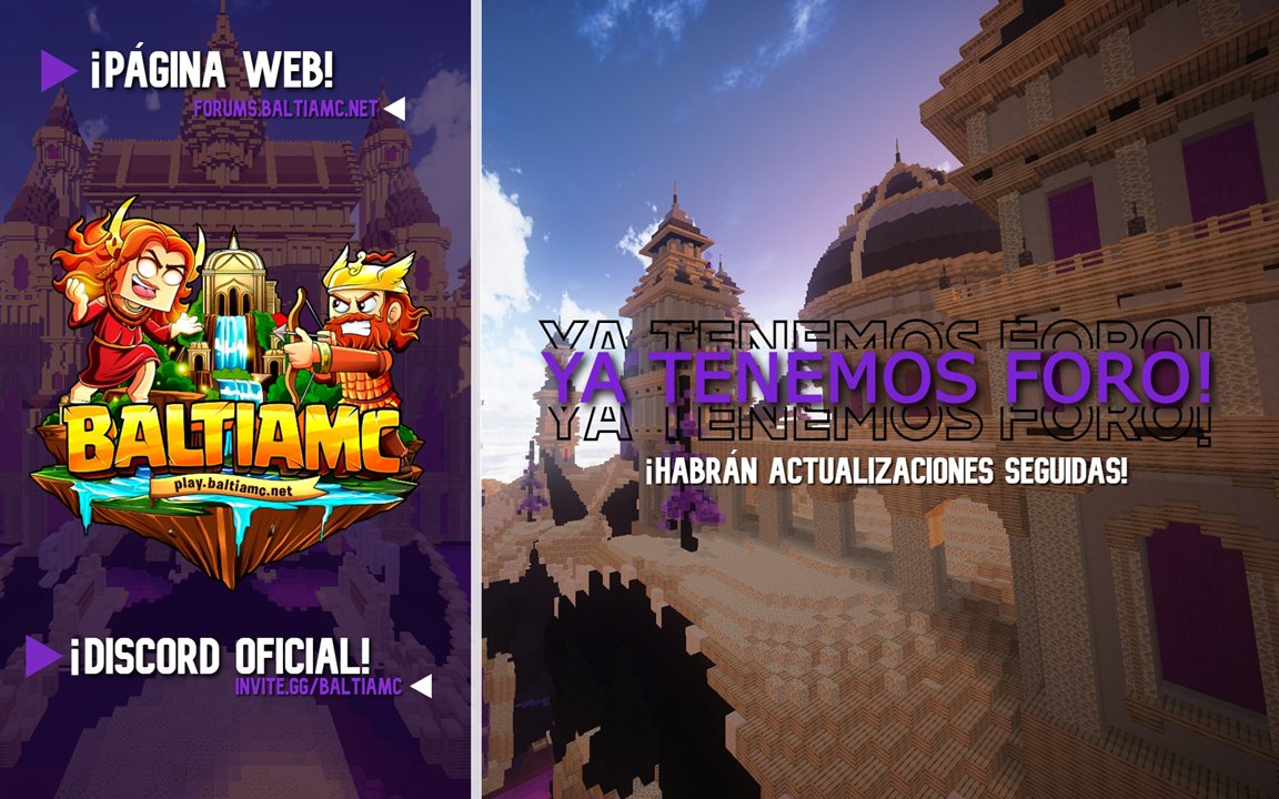 BaltiaMc's tweet photo. Nos complace anunciarles que nuestro foro ya se encuentra abierto al público
¿Qué esperas para registrarte? ;)
➡️ https://t.co/raxZ95CiBg ⬅️
Recuerda que los foros están en fase beta, cualquier bug/sugerencia por favor reportala a @CaptainPuerka https://t.co/3J0ke8wVjw