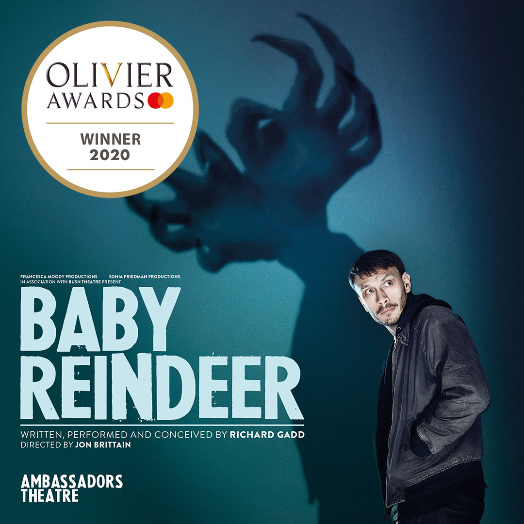 #BabyReindeer WINS Outstanding Achievement in an Affiliate Theatre. We couldn't be prouder of the entire team who have been part of this incredible journey so far, and to those who will be joining in the future. <a href="/MrRichardGadd/">Richard Gadd</a> <a href="/FMP_Theatre/">Francesca Moody Productions</a> <a href="/bushtheatre/">Bush Theatre</a> <a href="/SFP_London/">Sonia Friedman Productions</a> #OlivierAwards