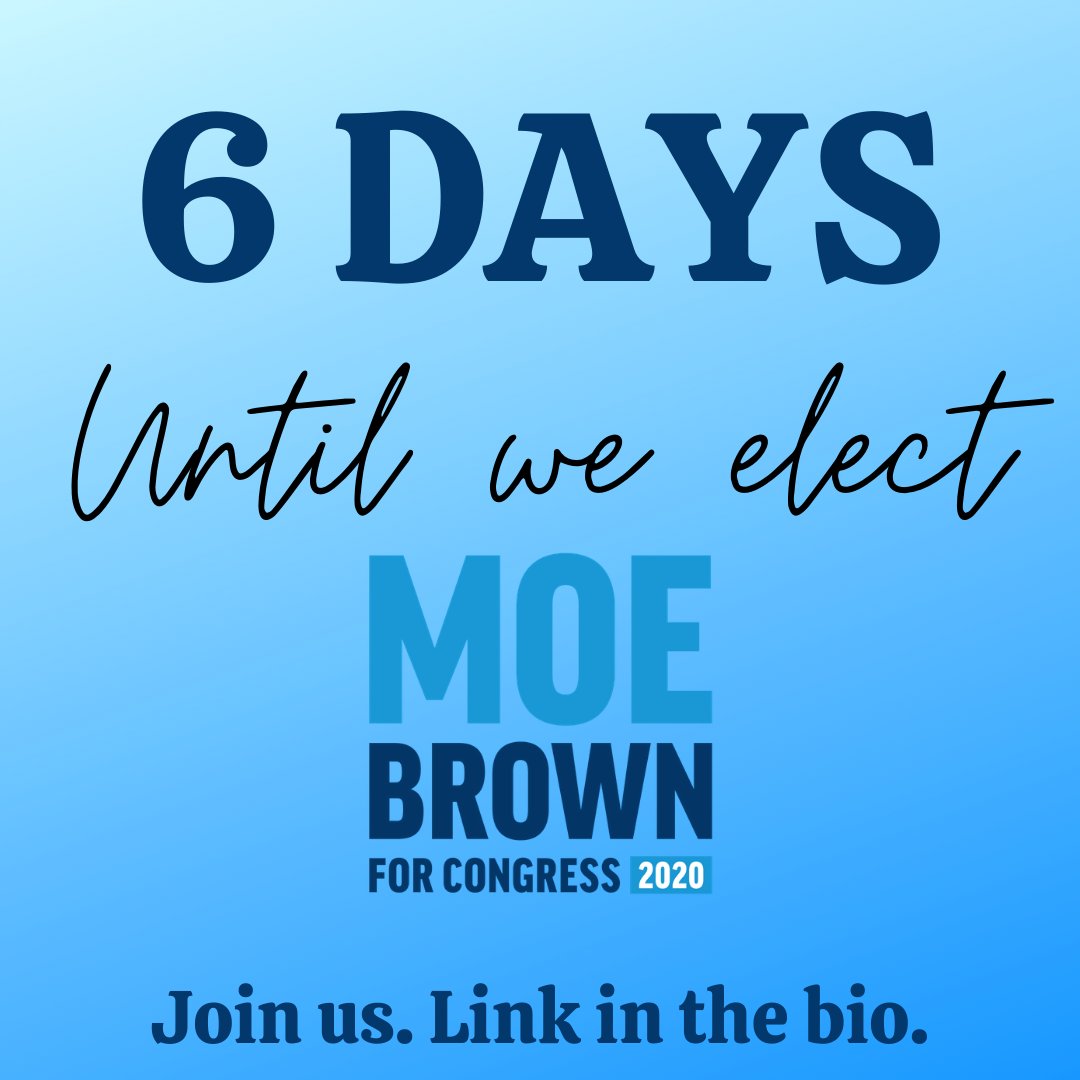 SC5forMoe's tweet photo. 6 MORE DAYS UNTIL THE ELECTION!

#SCPOL
#MOEMENTUM https://t.co/njy4G3a2LN