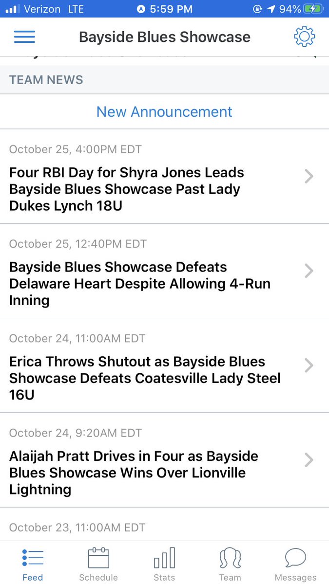 Another great weekend for Blues Showcase at the East Coast Showcase.  Good pitching, some defense and a little longball help from these three always helps!  Great job Blues!