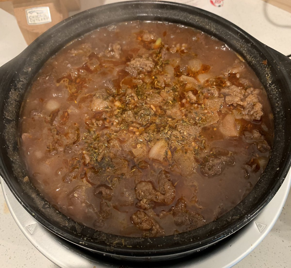 _MarkMcElwee's tweet photo. Sunday funday! Broccoli Cheddar soup and beef stew. Meal prep and hobby. #beefstew #mealprep #SundauFunday https://t.co/YRsgJvvdKk