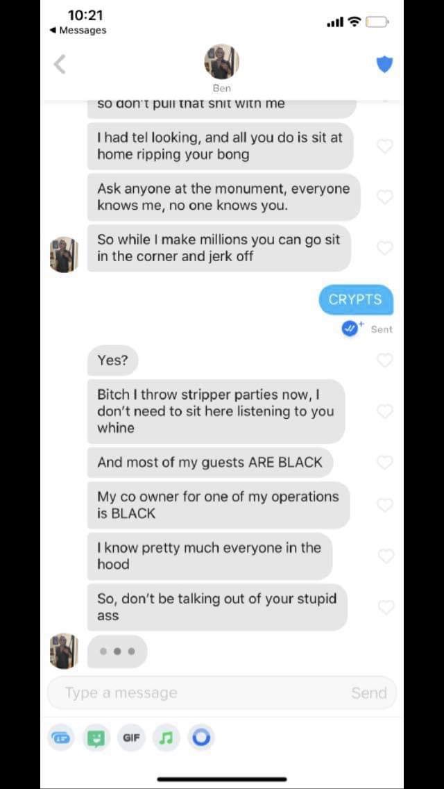 Benji Gershowitz is a violent abuser who hangs out at MDPC solely to sell drugs. Every action he takes is performative in order to profit off the movement. He has threatened multiple people involved in the movement and regularly flies into violent rages. Stay safe out there y’all