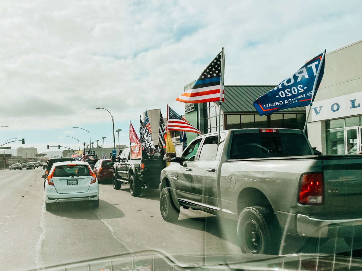 Trump Car Parade in Monterey, California!