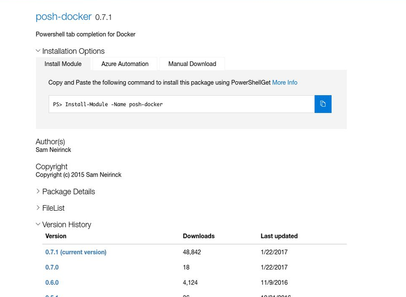 AndySvints's tweet photo. #Module: posh-docker
Author: Sam Neirinck
ProjectUri: https://t.co/vdzgwYlGHE
Powershell tab completion for Docker

#AndySvints #RandomPSModule #docker #tab-completion #PSModule https://t.co/Wy2TNPQsyQ