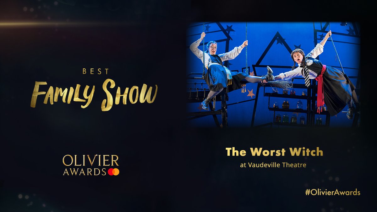 🌟🌟🌟WITCHES! We are SO EXCITED &amp; thrilled to announce that we've WON the <a href="/OlivierAwards/">Olivier Awards</a> for 'BEST FAMILY SHOW' 💛 Congratulations to our amazing cast &amp; creative team! #GoWitches #WorstWitchLive #OlivierAwards #BestFamilyShow #Winners #JillMurphy