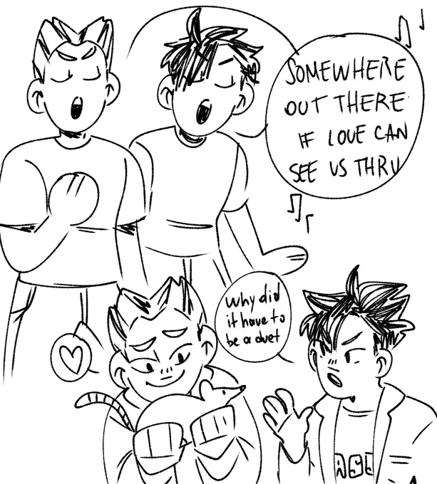 THEN WE'LL BE TOGETHER *breaks down and cries* bokuroo as abed n troy is all I need in my life 