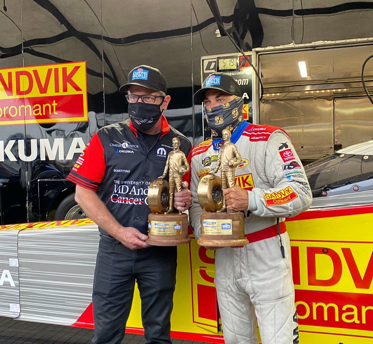 It’s a double-up with @TommyJohnson_Jr and @TheSargeTF in Houston, with DSMPM parts inside! 

Please join us in congratulating the two and their teams on today’s victories at @HoustonRaceway! 🏆

@OkumaAmerica • @SandvikCoro_US 
@Hangsterfers