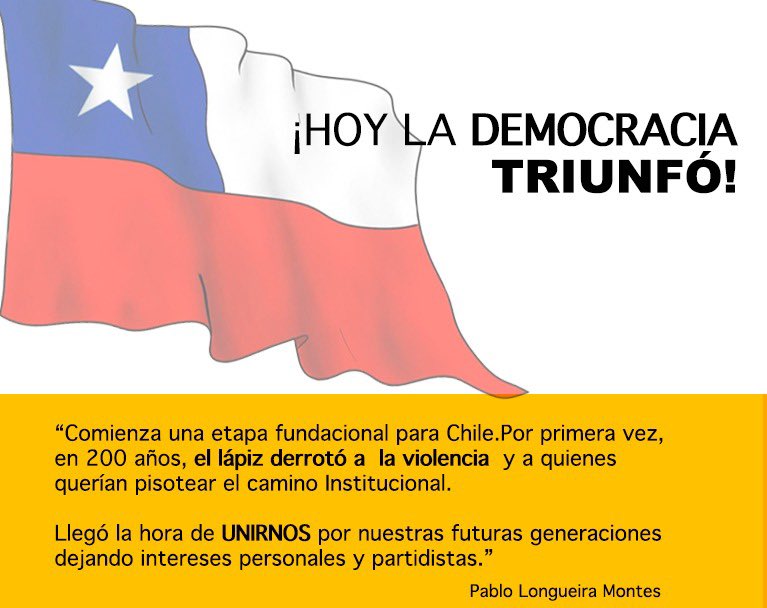 VIVA CHILE! 🇨🇱 #PlebiscitoChile