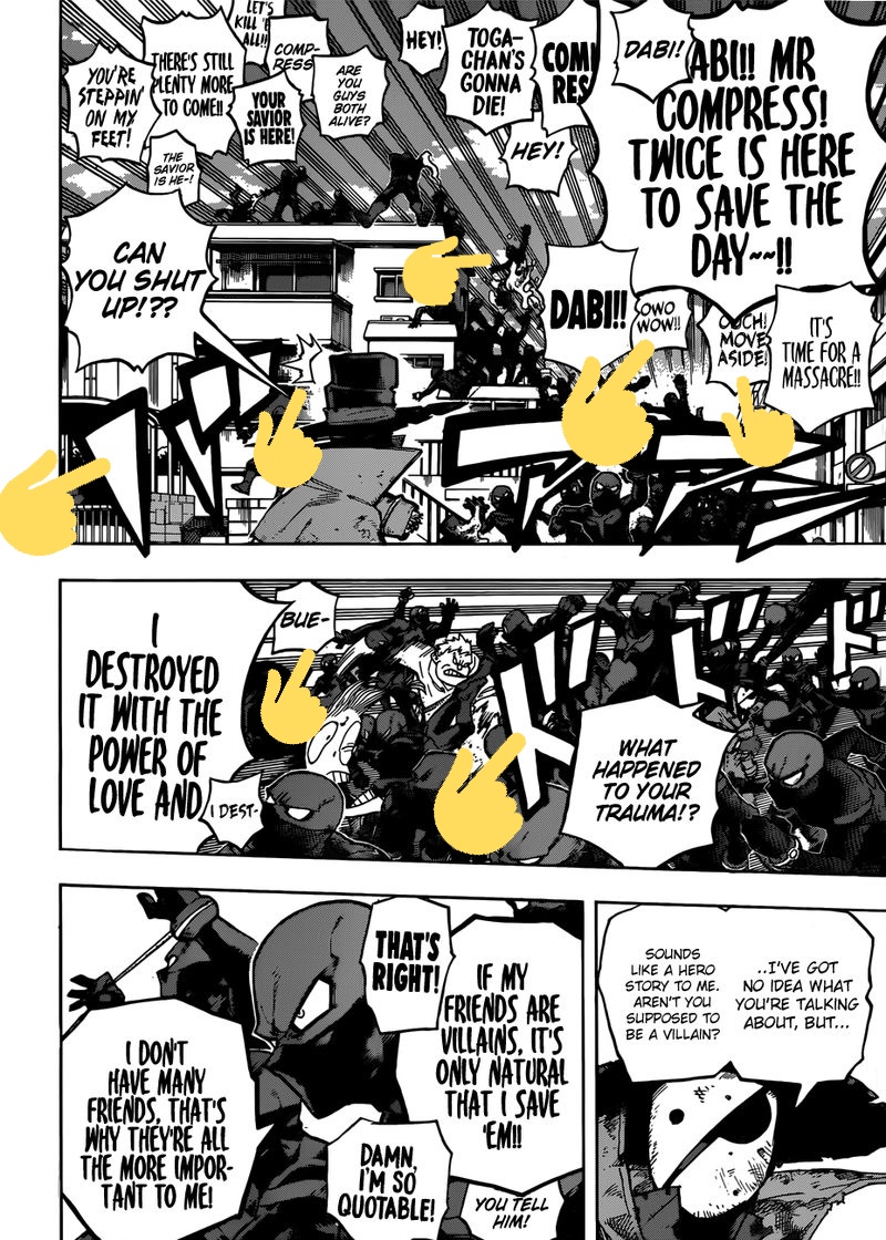 Ofcourse Oda isnt the only one that does this. Horikoshi from MHA is also really good at utilising each panel and has probably taken inspiration from western comics which are full of WHAMS and BAMS and ZOOMS. MHA is quite a smooth read because of it imo